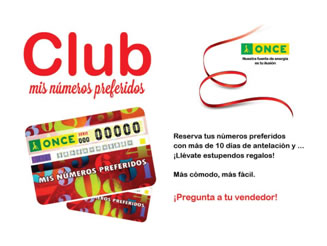 Cartel de Club mis números preferidos.