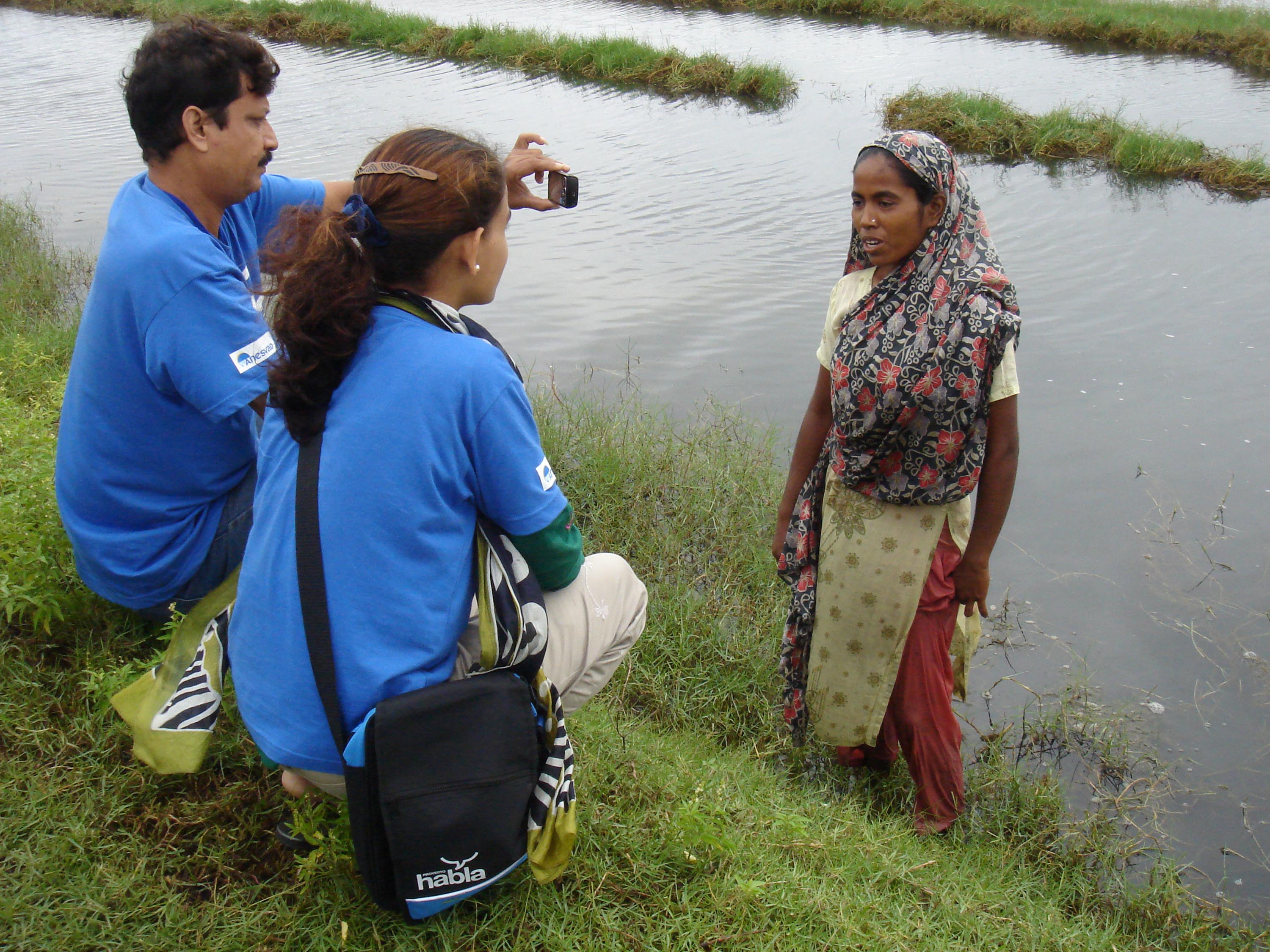Dos cooperantes del proyecto de atención de Anesvad a personas con discapacidad asociada a la lepra