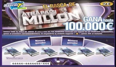 Nuevo Rasca de "Atrapa un millón"