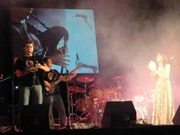 Actuación de “Avelaíña”, grupos de los que forman parte los afiliados Bernardino Martorell y Antonio Villanueva, respectivamente