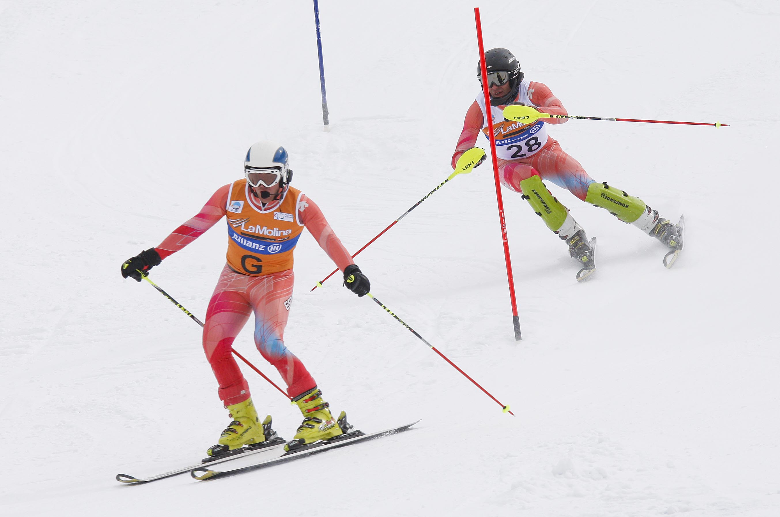 Gabriel Gorce y su guía, Arnau Ferrer, en plena competición