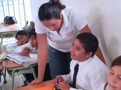 Escuela de la Fundación Doctor Oswaldo Loor para niños ciegos de Ecuador