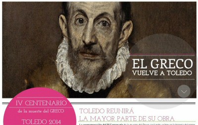 Cartel del VI centenario de la muerte de El Greco