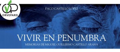 Detalle de la portada del libro "Vivir en penumbra"