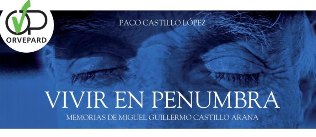 Detalle de la portada del libro "Vivir en penumbra"