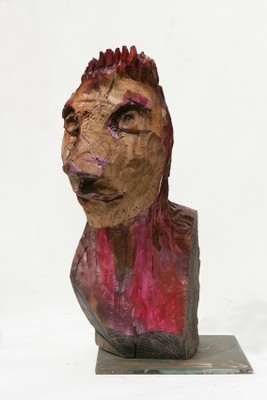 Escultura homenaje a Van Gogh de José Luis Moreno en El Tiflológico