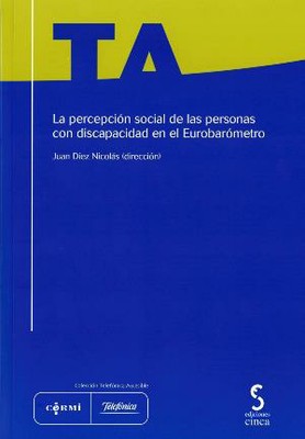 Portada del libro "La percepción social de las personas con discapacidad en el Eurobarómetro"