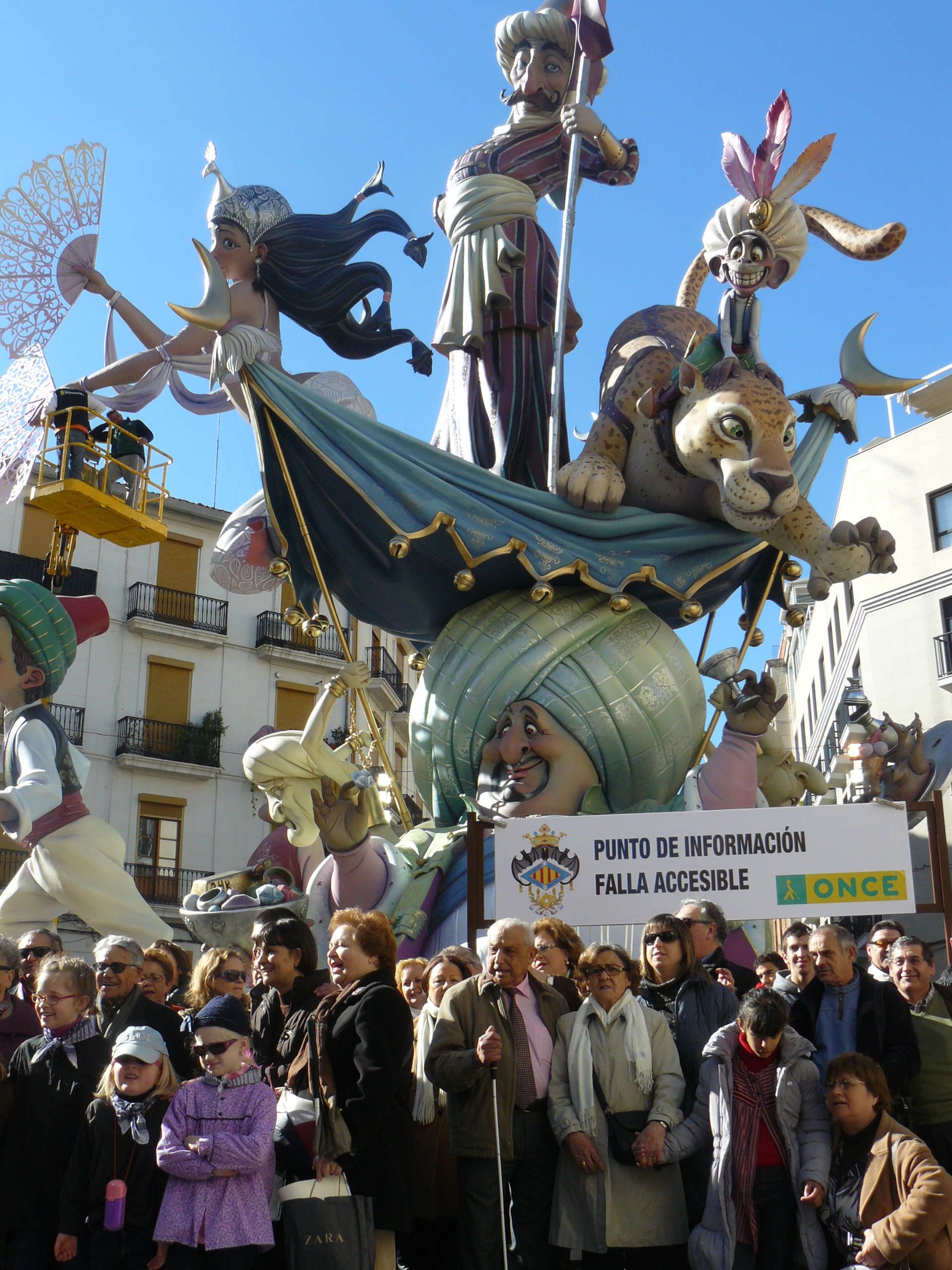 Falla accesible de las fiestas valencianas 2014