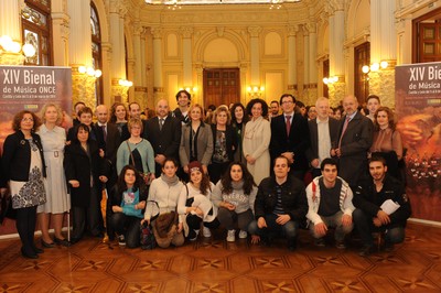 Recepción a todos los participantes de la Bienal en el Ayuntamiento de Valladolid