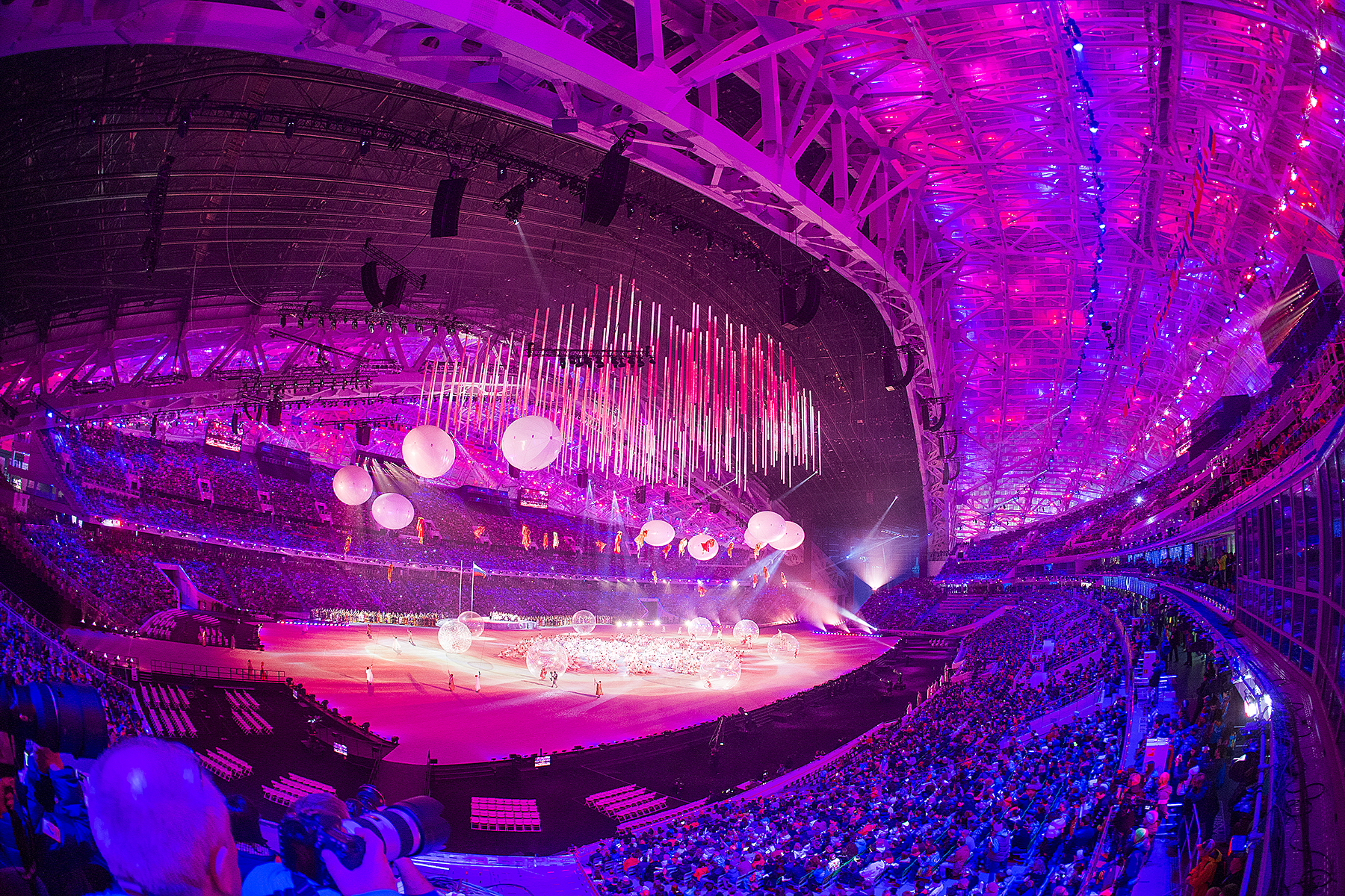 Espectacular imagen de la ceremonia de inauguración de los Juegos de Sochi