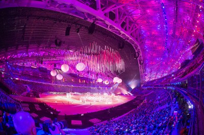 Espectacular imagen de la ceremonia de inauguración de los Juegos de Sochi