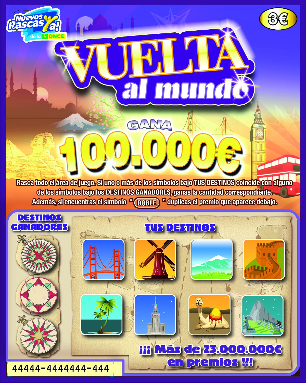 Imagen del nuevo Rasca "Vuelta al mundo"