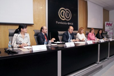 Participantes de la jornada Madrid Accessibility Week, en la sede de Fundación ONCE