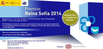 Cartel Premios Reina Sofía 2014