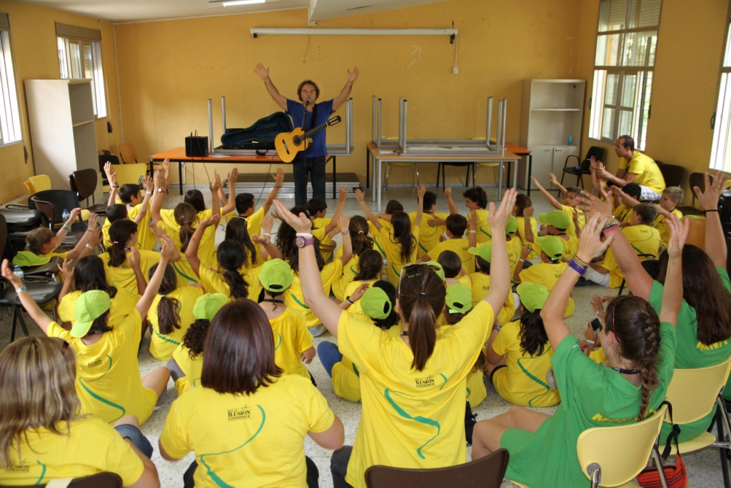 El aula musical fue una de las actividades más divertidas para los chavales