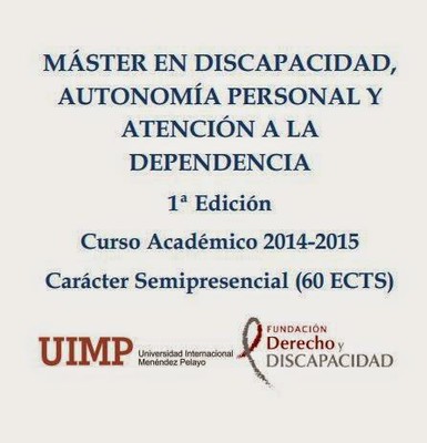 Master Discapacidad, Autonomía y Dependencia