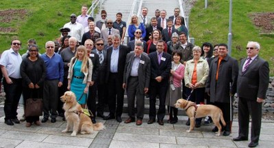 Miembros del Comité Ejecutivo de la Unión Mundial de Ciegos en Noruega