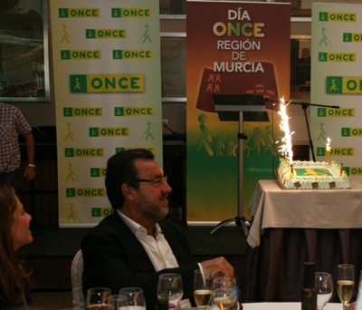Miguel Carballeda en el Día de la ONCE en Murcia