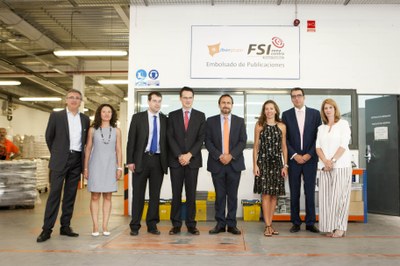 Visita de Eugenia Carballedo a la sede central de Fundosa Servicios Industriales   
