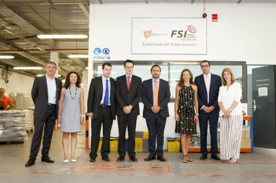 Visita de Eugenia Carballedo a la sede central de Fundosa Servicios Industriales   