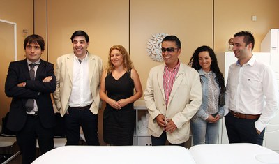 Responsables de la ONCE y de Revitass en A Coruña