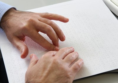 Página en braille