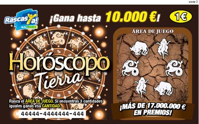 Imagen del boleto de instantánea "Horóscopo" dedicado a los signos zodiacales de Tierra