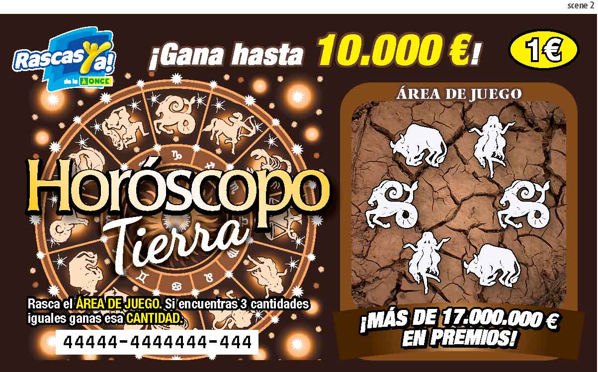 Imagen del boleto de instantánea "Horóscopo" dedicado a los signos zodiacales de Tierra