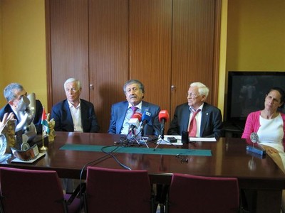 Presentación de la Misión de ayuda a Gaza en la embajada de Palestina en Madrid