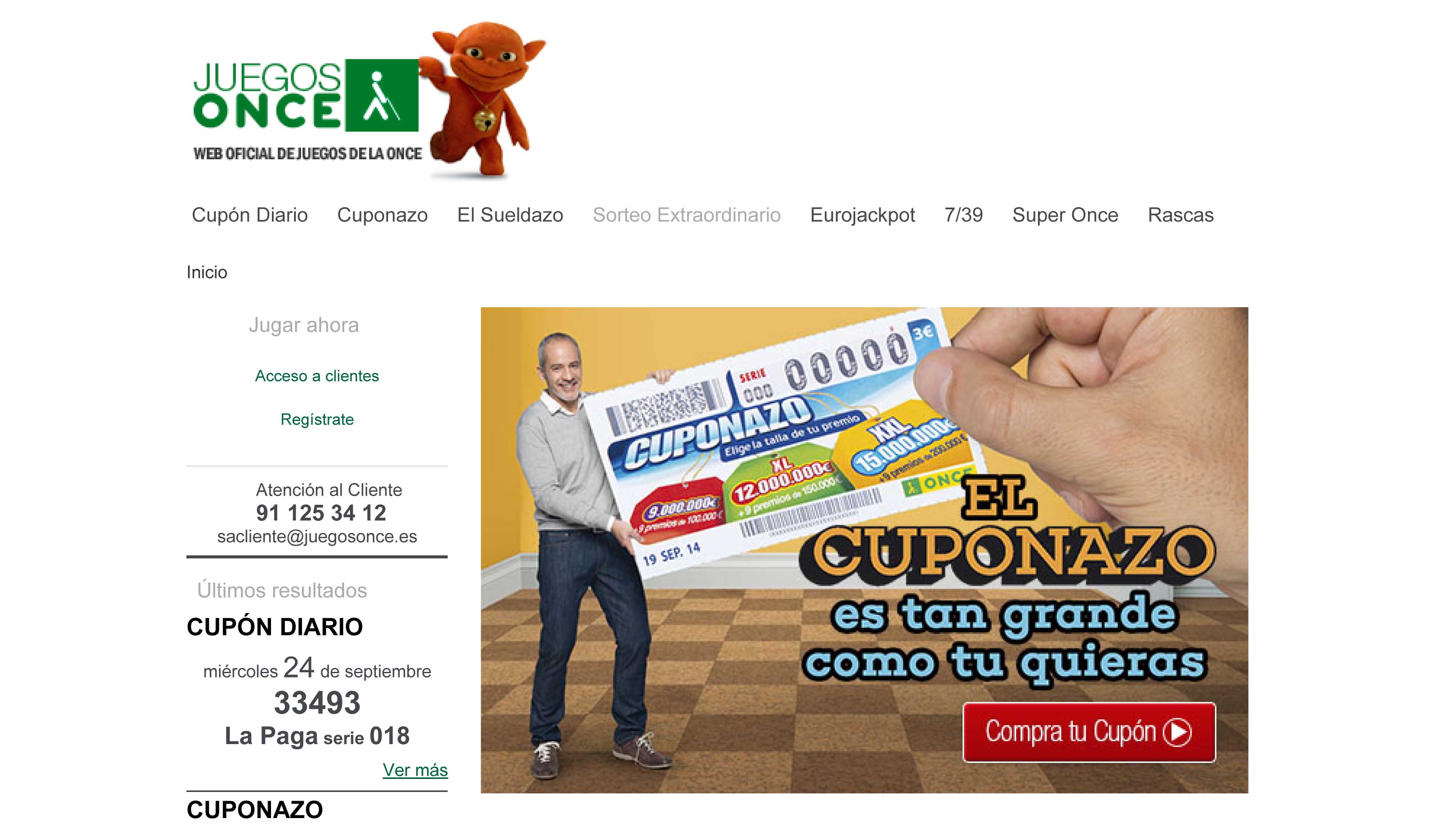 Web JuegosONCE