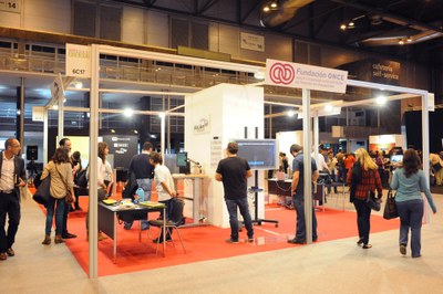 Panorámica del stand conjunto de la ONCE y su Fundación en el SIMO