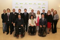 Todos los galardonados en Madrid, con Fermosel y Andrés Ramos