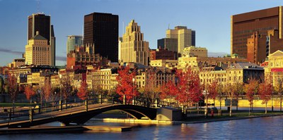 Vista general del centro de Montreal con sus rascacielos