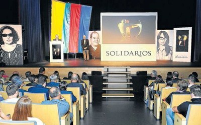 Aspecto de la sala durante la gala de los Premios Solidarios ONCE Canarias
