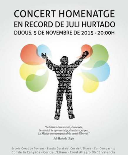 Cartel Concierto Homenaje a Julio Hurtado