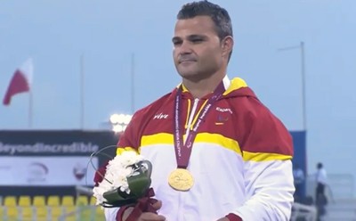 David Casinos en lo más alto del podio en Doha