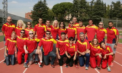 Foto del equipo español trasladado a Doha, al completo
