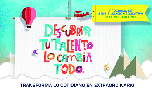 Cartel 32 Concurso Escolar ONCE y su Fundación