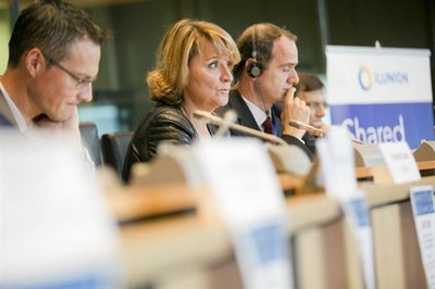 La eurodiputada Rosa Estaràs interviene en la conferencia organizada por nuestra delegación en el Parlamento Europeo