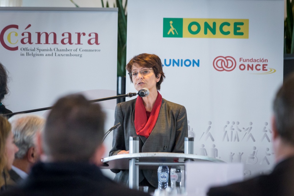 Thyssen interviene en el acto celebrado en la Cámara de Comercio de España en Bruselas