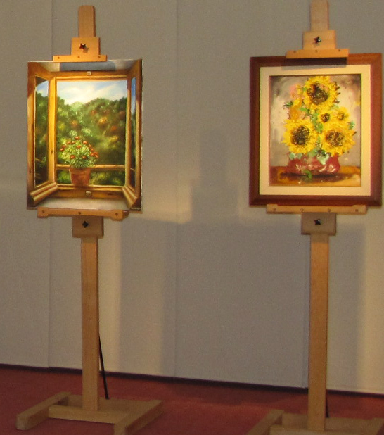 Lienzos de la Exposición Colectiva del Museo Tiflológico