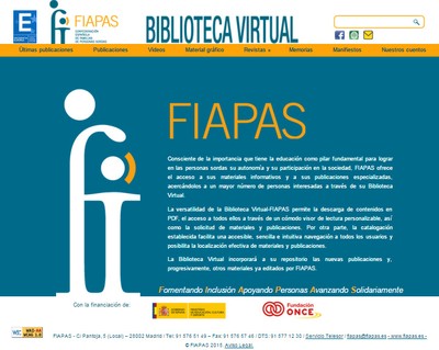 Portal de entrada Biblioteca Virtual FIAPAS