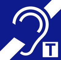 Logotipo identificador de instalaciones habilitadas con bucle magnético