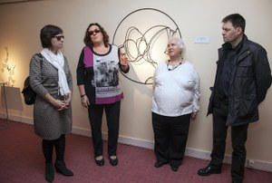 Gemma León, Ana Isabel Ruiz, Estrella Cela y Diego Canogar