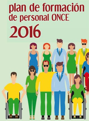 Portada del folleto/programa de Formación ONCE 2016