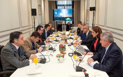 Mesa de trabajo de las delegaciones de ONCE y su Fundación y de Microsoft