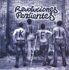 Portada del CD "revoluciones pendientes", del grupo Kifi