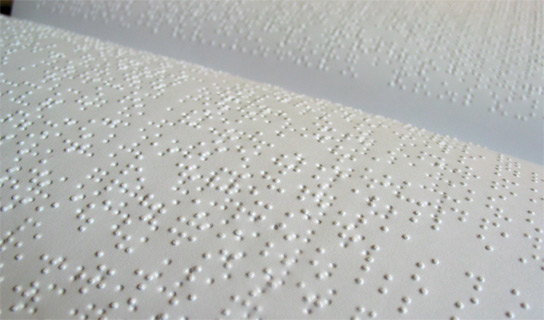 Página en braille