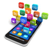 Recreación sobre teléfono móvil