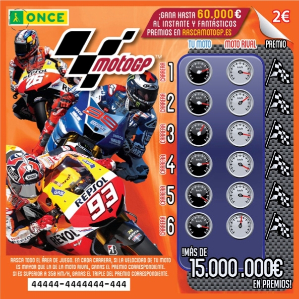 Imagen del nuevo 'rasca' dedicado a Moto GP